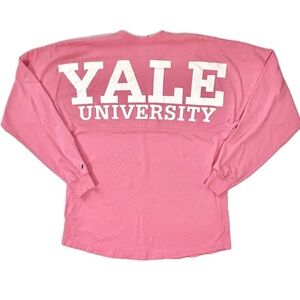 Spirit Wear YALE University League Collegiate‎ Outfitters Pink Long Sleeve SM